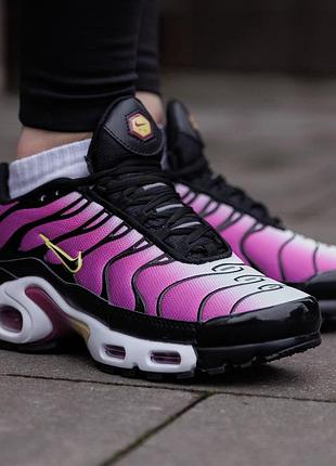 Женские кроссовки nike air max plus tn nd фиолетовые водонепроницаемые спортивные для бега стильные на лето модные найк аир макс плюс