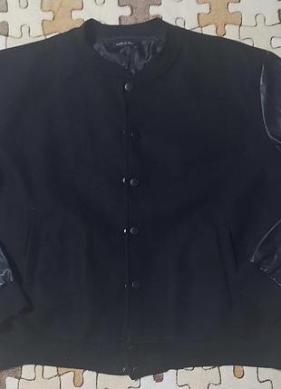 Новый мужской бомбер оверсайз в стиле varsity (италия), размер xl (50)