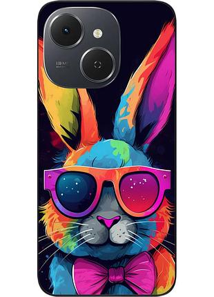 Чехол силиконовый epik для tecno spark 40c (km4k) с принтом радужный кролик