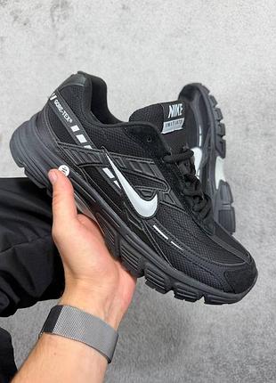 Утепленные зимние мужские кроссовки nike initiator winter termo black white найк черного с белым цветов термо