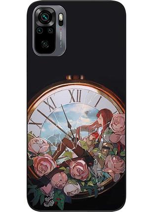 Силіконовий чохол epik для xiaomi redmi note 10 з картинкою курісу в годиннику