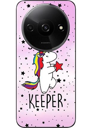 Силиконовый чехол бампер epik для xiaomi redmi a3 с картинкой единорожек