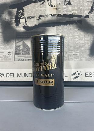 Парфум  оригінал jean paul gaultier le male le parfum 125 мл у чорному та золотистому стилі.