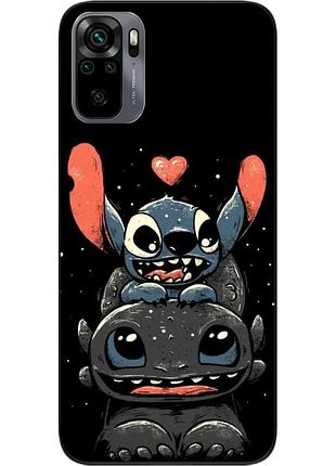 Силіконовий чохол бампер epik для xiaomi redmi note 10s з картинкою беззубик і стіч