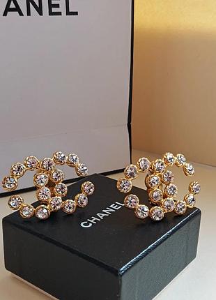 Винтажные клипсы от chanel, франция 90-х