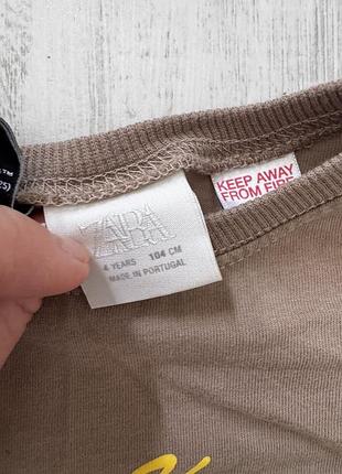 Zara новый лонгслив кофта 4 года 104 4