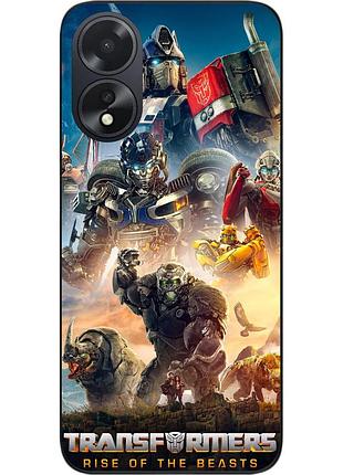 Силиконовый чехол epik для oppo a38 4g с картинкой трансформеры