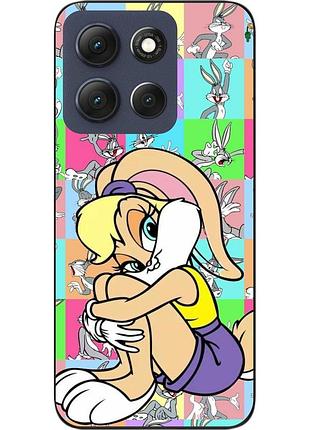 Чехол силиконовый epik для motorola g86 5g с принтом мультяшный микс