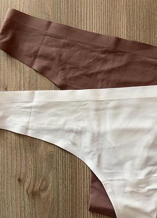 Безшовні трусики стринги комплект primark 2