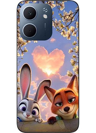 Чехол силиконовый epik для oppo a5x с принтом зверополис сердце весны