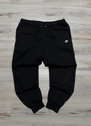 Черные спортивные штаны джоггеры найк nike club fleece joggers, l, оригинал