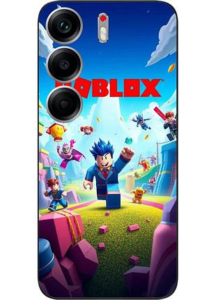 Чехол силиконовый epik для tecno camon 40 (cm5) с принтом roblox яркий мир