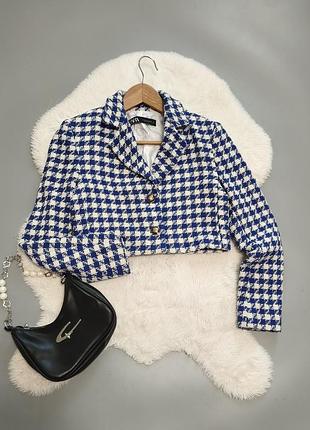Твідовий жакет zara