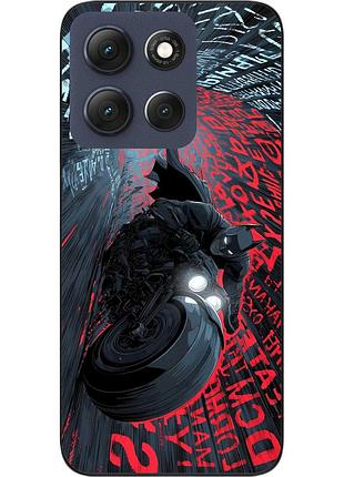 Чехол силиконовый epik для motorola moto g56 5g с принтом бэтмен в тоннеле