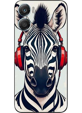 Чехол силиконовый epik для motorola g06 с принтом зебра в ритме