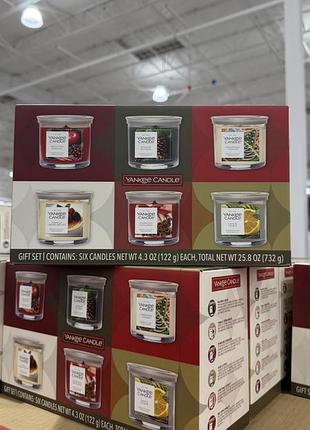 Подарунковий набір yankee candle 6 х 122г ароматичних свічок