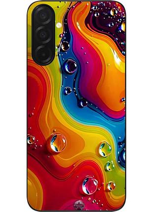 Чехол силиконовый epik для samsung galaxy a27 5g с изображением радужный поток