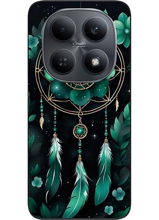 Силиконовый чехол бампер epik для xiaomi redmi note 15 4g / 5g с картинкой изумрудный ловец снов
