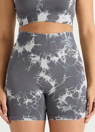 Шорти сірі білий мармур пуш ап (70171) 2