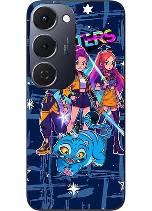 Чехол силиконовый epik для tecno spark 40 pro plus (km7) с принтом hunters мультяшный стиль