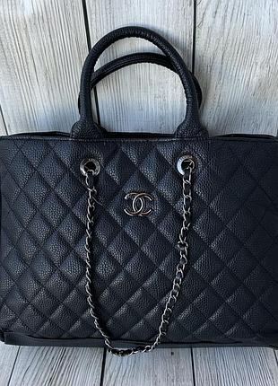 Женская черная вместительная сумка grant shopping tote 2