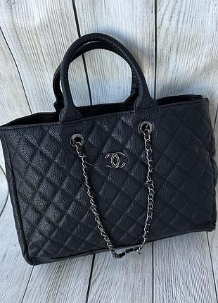 Женская черная вместительная сумка grant shopping tote 3