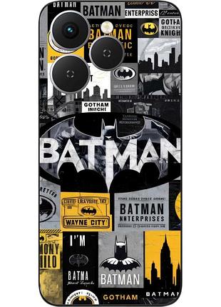 Чохол силіконовий epik для tecno spark 40 (km5n) з принтом batman