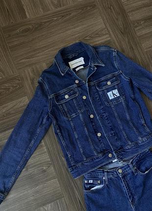 Джинсова куртка calvin klein, xs 5