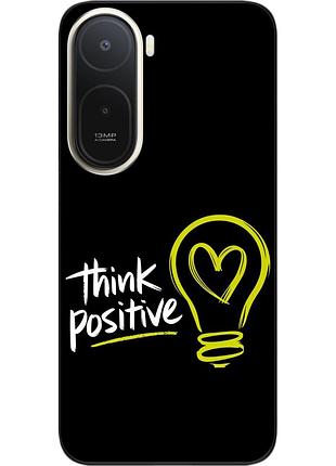 Чехол силиконовый epik для xiaomi redmi a7 pro с изображением с надписью think positive