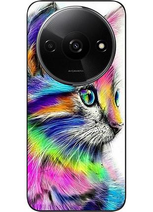 Силиконовый чехол epik для xiaomi redmi a3 с картинкой разноцветный котик