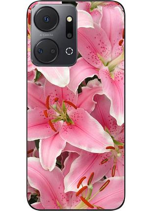 Силіконовий чохол epik для honor x7a з картинкою лілії