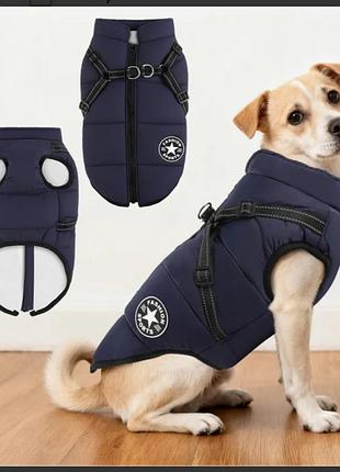 Куртка жилетка для песика🐕🐾средней породы/жилет на флике для собаки/ одежда для собак
