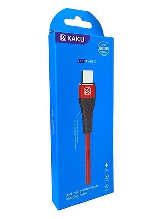 Usb кабель kaku ksc-298 usb type-c 1m - red 4