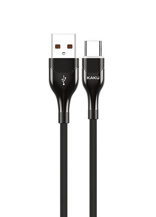 Usb кабель kaku ksc-223 usb - type-c 1.2m с подсветкой - black