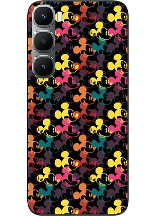 Чехол силиконовый epik для infinix hot 60 pro plus (x6886) с изображением цветной паттерн с микки маусом