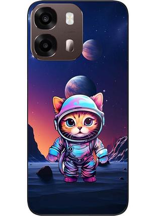 Чохол силіконовий epik для oppo a6s з принтом кіт-астронавт