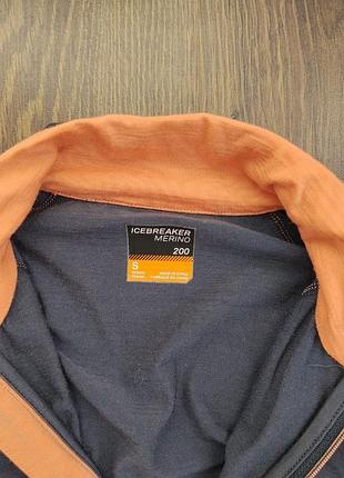 Оригінальна жіноча термокофта icebreaker merino 200 (модель з блискавкою 1/2 zip / bodyfit 200, 100% шерсть мериноса). 2
