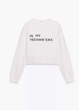 Укорочений світшот zara 4