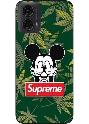 Силиконовый чехол epik для motorola moto g24 с картинкой микки supreme