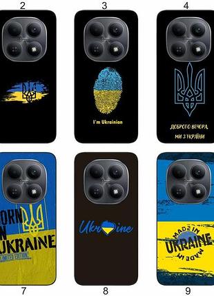 Силиконовый чехол украина ukraine для xiaomi redmi note 15 4g / 5g стильный национальный дизайн