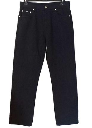 Мужские теплые брюки/ джинсы с шерстью hugo boss alabama w34 l34 (50 / l) графитовый хуго босс оригинал