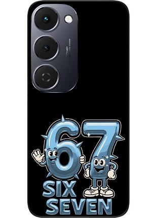Силиконовый чехол epik для tecno spark 40 pro plus (km7) с принтом cool blue six seven art
