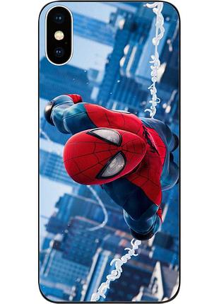 Силіконовий чохол epik для iphone xs max з картинкою герой павук