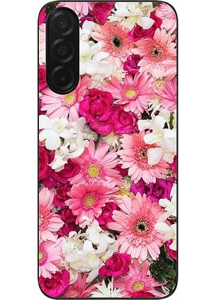 Силиконовый чехол бампер epik для samsung galaxy a17 с картинкой нежные цветы