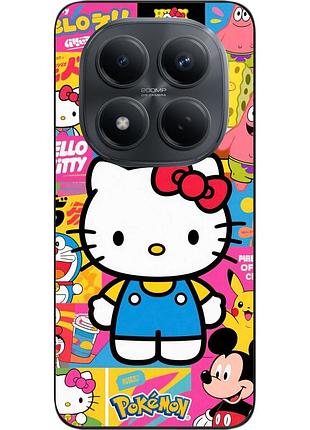 Бампер силіконовий чохол epik для xiaomi redmi note 15 pro 5g з принтом мультяшний всесвіт hello kitty