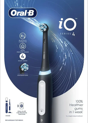 Электрическая зубная щетка oral-b io 4 black