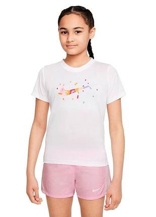 Nike подростковая футболка dri-fit размер 146-156 см рост (взрослый xs) dv0559-100