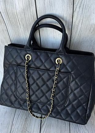 Жіноча чорна містка сумка grant shopping tote 5