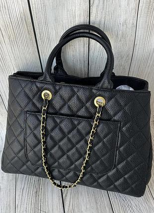 Жіноча чорна містка сумка grant shopping tote 9