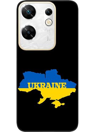 Силиконовый чехол epik для infinix zero 30 4g с картинкой карта украины